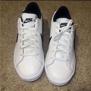 Nike Tennis Classic Kids White and Blue Sneakers